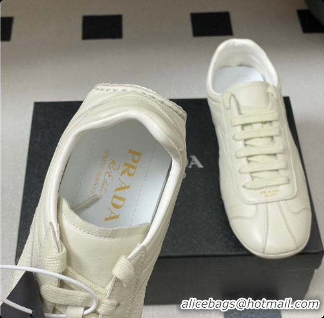 Pretty Style Prada Montecarlo Re-Edition 2005 Leather sneakers White 2026 11E247O