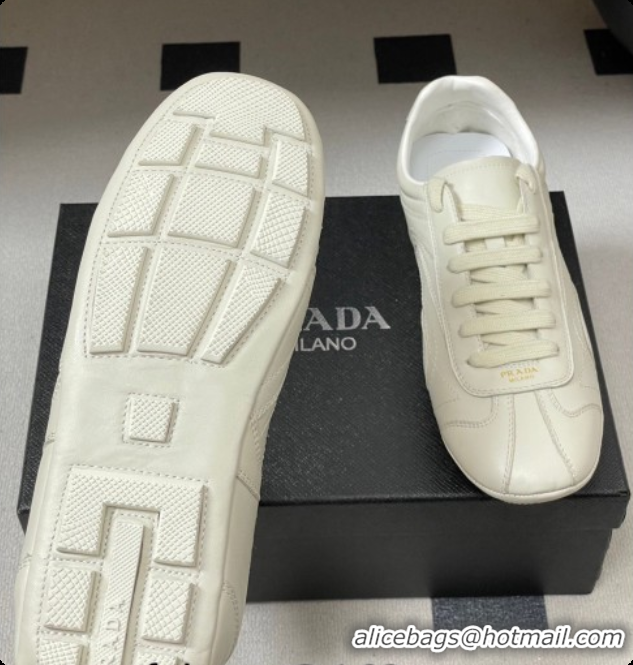 Pretty Style Prada Montecarlo Re-Edition 2005 Leather sneakers White 2026 11E247O