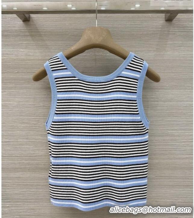 Buy Discount Prada Knit Vest PR031109 Light Blue 2026