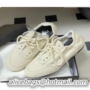 Grade Quality Prada Collapse Canvas Sneakers White 2026 1E989N
