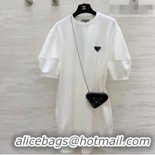 Buy Discount Prada T-Shirt Dress PR032401 White 2026