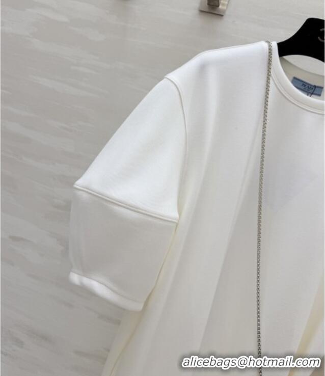 Buy Discount Prada T-Shirt Dress PR032401 White 2026