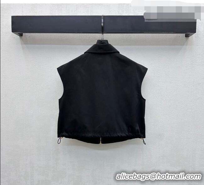 Best Quality Inexpensive Prada Vest and Skirt Set PR032526 Black 2026