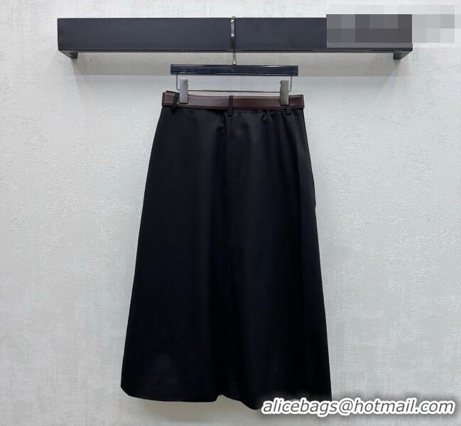 Best Quality Inexpensive Prada Vest and Skirt Set PR032526 Black 2026