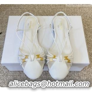 Unique Style Celine Cocktail Sandals in Calfskin C080332 White 2026