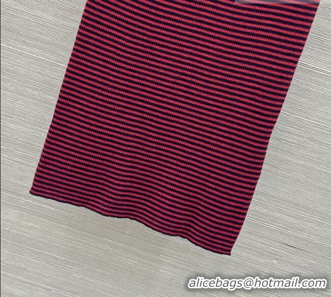 Buy Discount Prada Knit Stripe Vest P041108 Red/Black 2026
