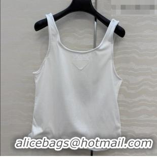 Most Popular Prada Cotton Vest P041118 White 2026