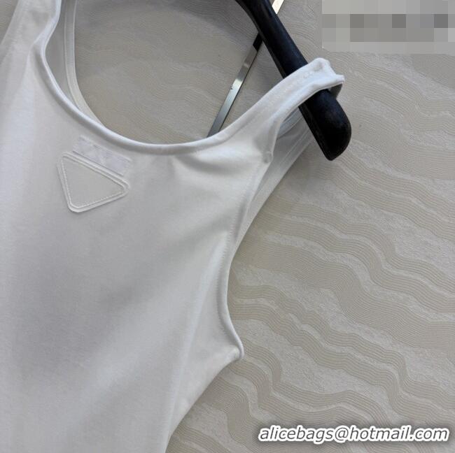 Most Popular Prada Cotton Vest P041118 White 2026