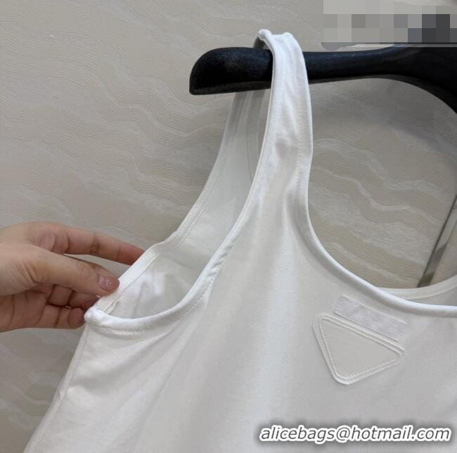 Most Popular Prada Cotton Vest P041118 White 2026