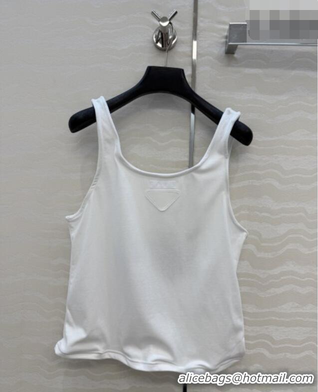 Most Popular Prada Cotton Vest P041118 White 2026