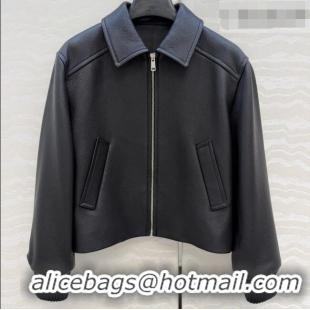 Top Grade Prada Leather Jacket P041121 Black 2026
