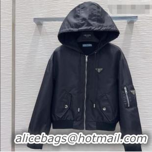 Best Price Discount Prada Nylon Jacket P041444 Black 2026