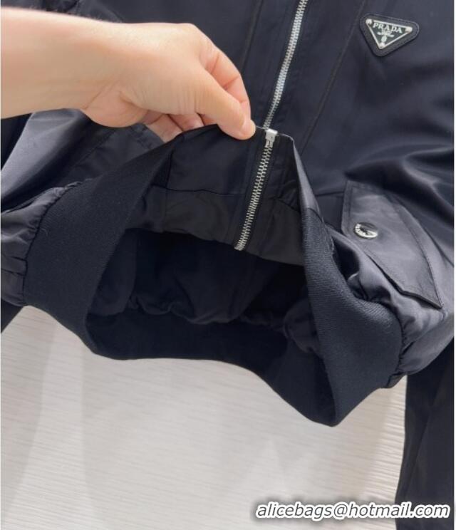 Best Price Discount Prada Nylon Jacket P041444 Black 2026