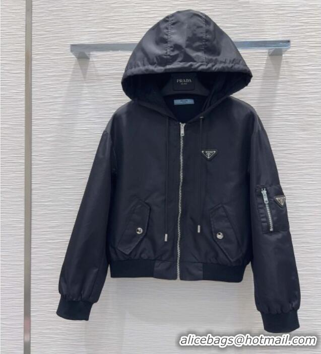Best Price Discount Prada Nylon Jacket P041444 Black 2026