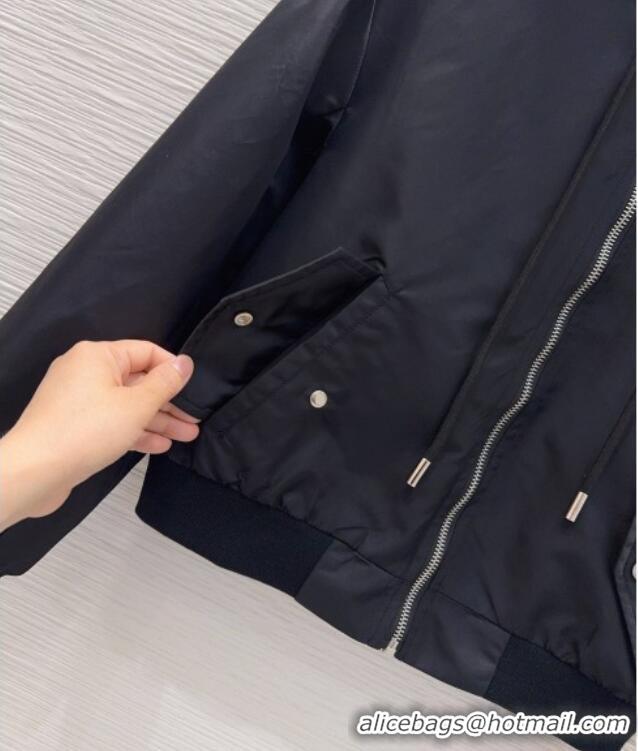 Best Price Discount Prada Nylon Jacket P041444 Black 2026