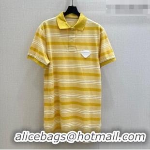 Reasonable Price Prada Polo Dress P42105 Yellow 2026