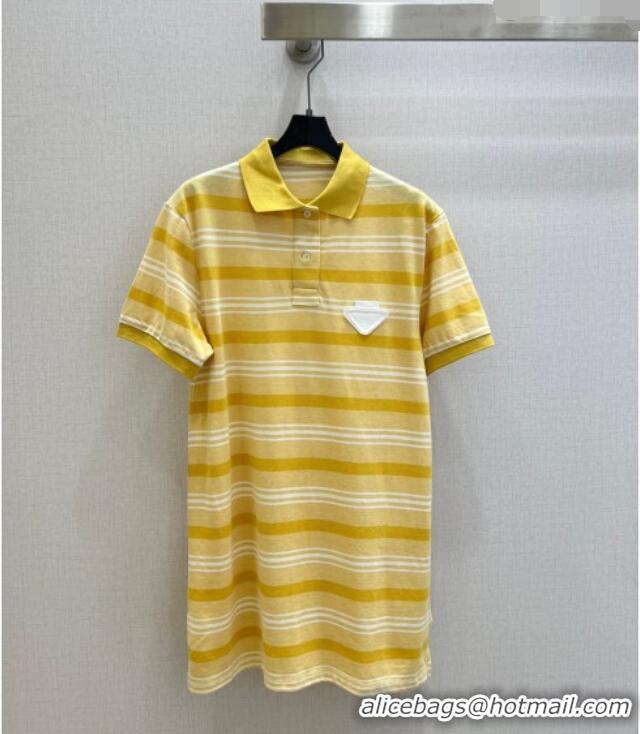 Reasonable Price Prada Polo Dress P42105 Yellow 2026