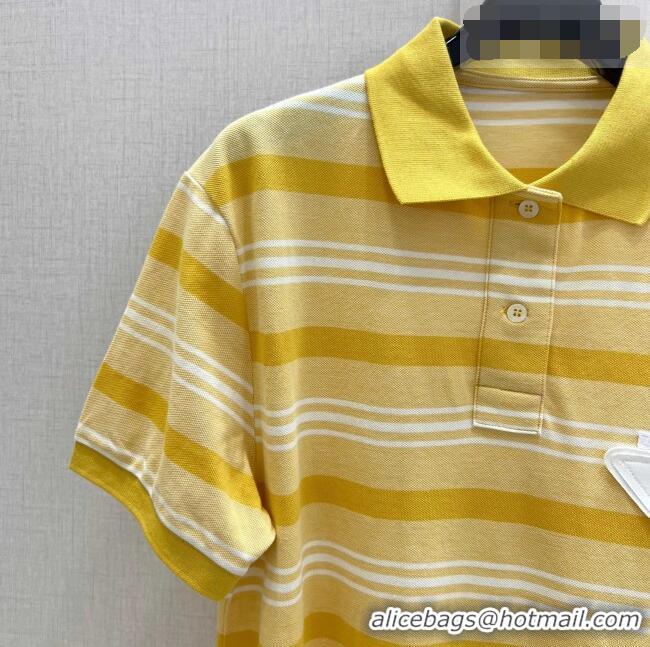 Reasonable Price Prada Polo Dress P42105 Yellow 2026