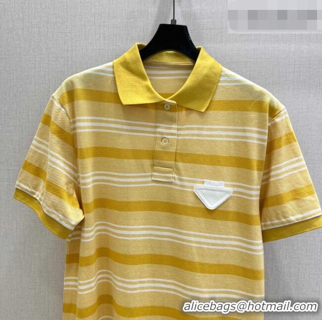 Reasonable Price Prada Polo Dress P42105 Yellow 2026