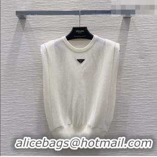 Most Popular Prada Knit Vest PR042203 Ivory 2026