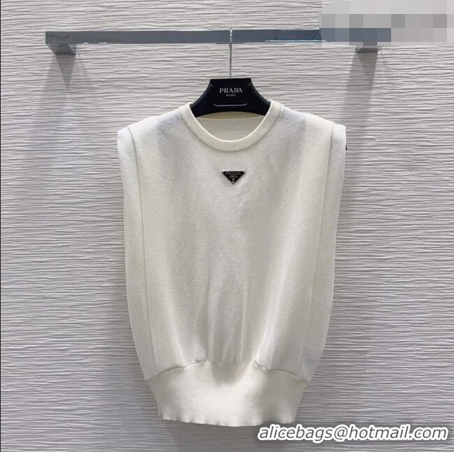 Most Popular Prada Knit Vest PR042203 Ivory 2026