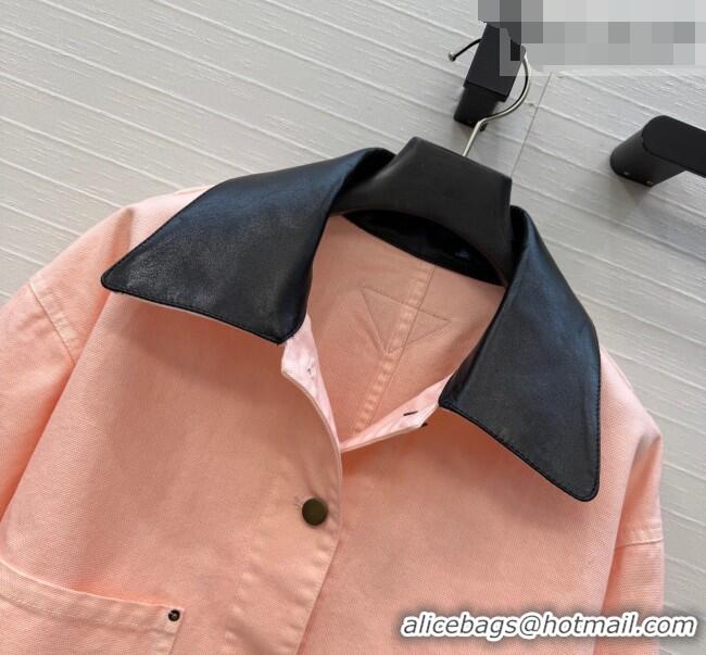 Well Crafted Prada Cotton Short Jacket PR042219 Light Pink/Black 2026