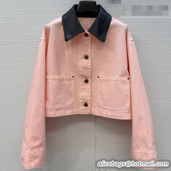 Well Crafted Prada Cotton Short Jacket PR042219 Light Pink/Black 2026