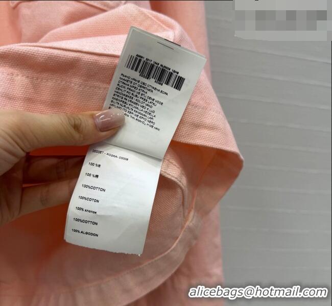 Free Promotional Prada Cotton Long Jacket PR042219 Light Pink/Black 2026