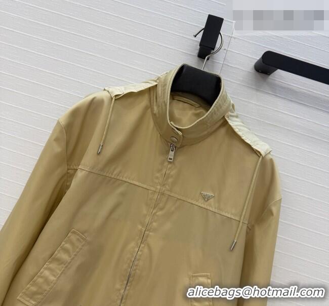 Fashion Discount Prada Nylon Jacket PR042222 Khaki 2026