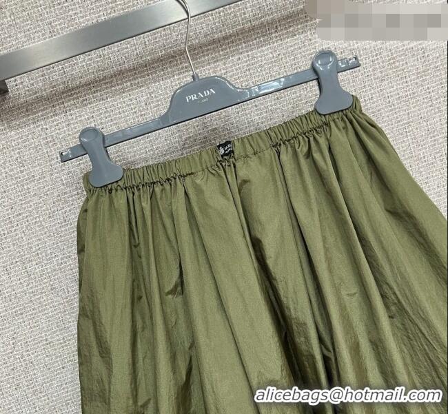 Modern Classic Discount Prada Skirt PR042229 Green 2026