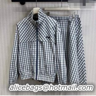 Fashion Discount Prada Jacket and Skirt Set PR042230 Blue 2026