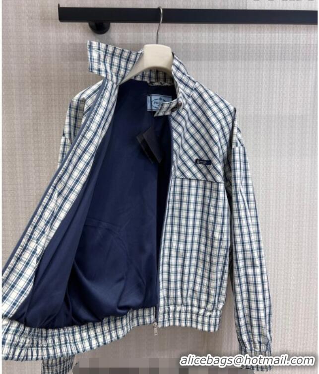 Fashion Discount Prada Jacket and Skirt Set PR042230 Blue 2026