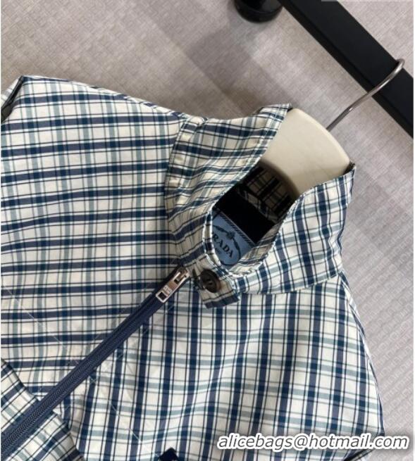 Fashion Discount Prada Jacket and Skirt Set PR042230 Blue 2026