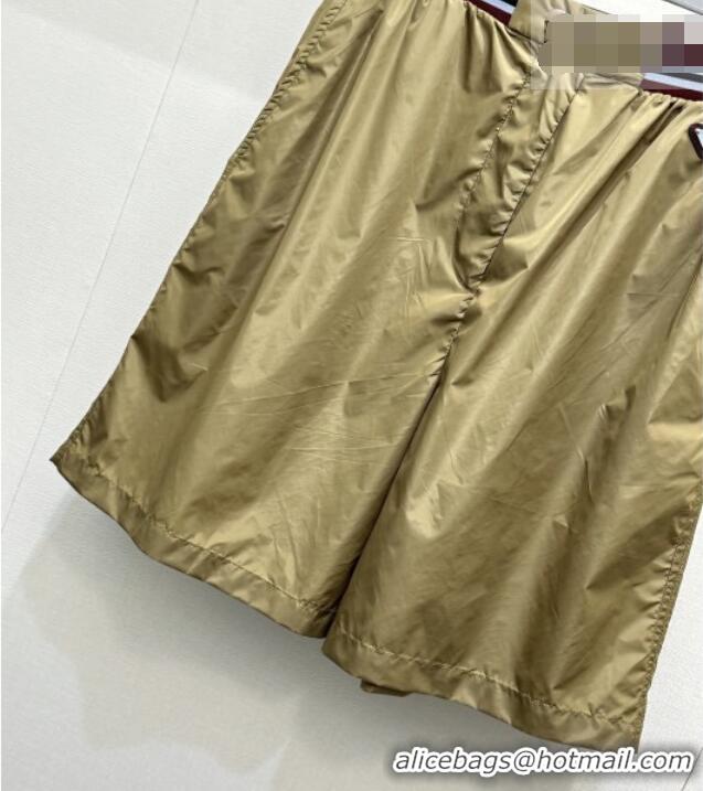 Top Grade Prada Nylon Jacket and Shorts Set PR042304 Brown 2026