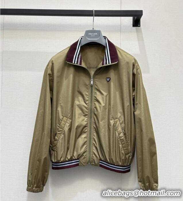 Top Grade Prada Nylon Jacket and Shorts Set PR042304 Brown 2026