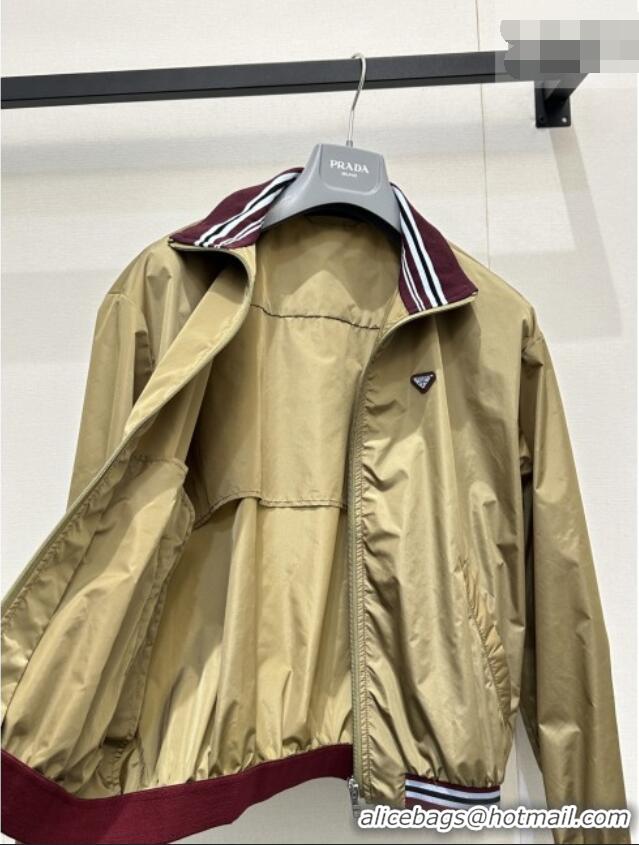 Top Grade Prada Nylon Jacket and Shorts Set PR042304 Brown 2026