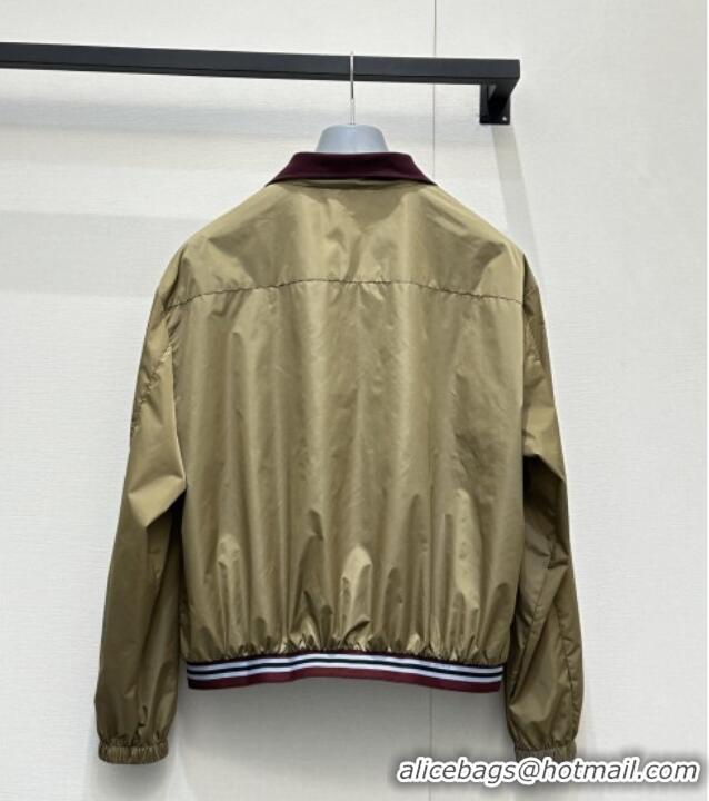 Top Grade Prada Nylon Jacket and Shorts Set PR042304 Brown 2026