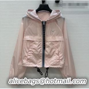 New Fashion Prada Nylon Short Jacket PR042306 Pink 2026