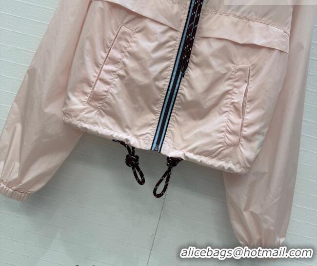 New Fashion Prada Nylon Short Jacket PR042306 Pink 2026