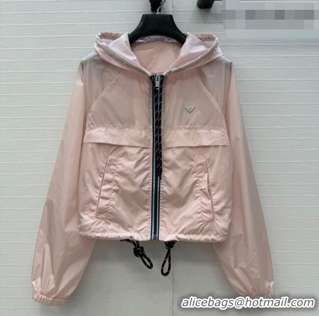 New Fashion Prada Nylon Short Jacket PR042306 Pink 2026