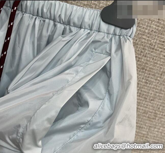 Sophisticated Cheap Prada Cotton Skirt PR042309 Light Blue 2026
