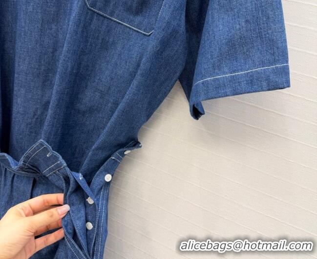 Shop Discount Prada Denim Jumpsuit PR042330 Blue 2026