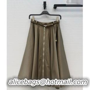 Classic Promotional Prada Skirt P081118 Khaki Green 2026