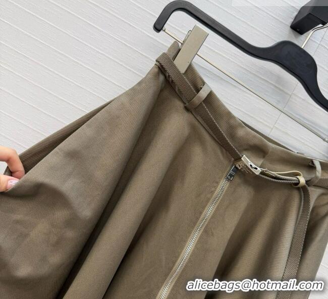 Classic Promotional Prada Skirt P081118 Khaki Green 2026