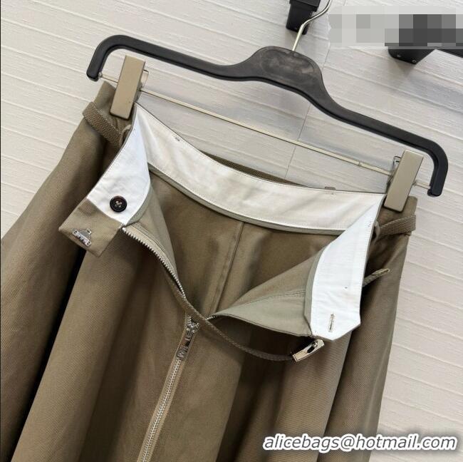 Classic Promotional Prada Skirt P081118 Khaki Green 2026