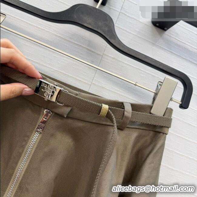 Classic Promotional Prada Skirt P081118 Khaki Green 2026