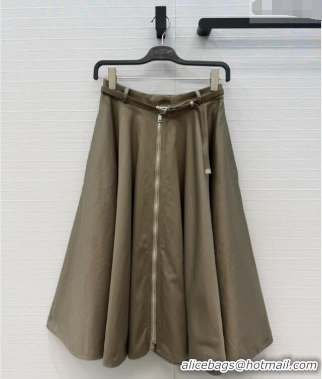 Classic Promotional Prada Skirt P081118 Khaki Green 2026