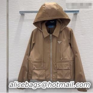Specials Inexpensive Prada Nylon Jacket P081236 Khaki 2026