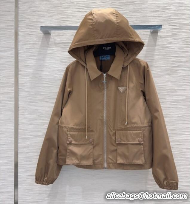 Specials Inexpensive Prada Nylon Jacket P081236 Khaki 2026