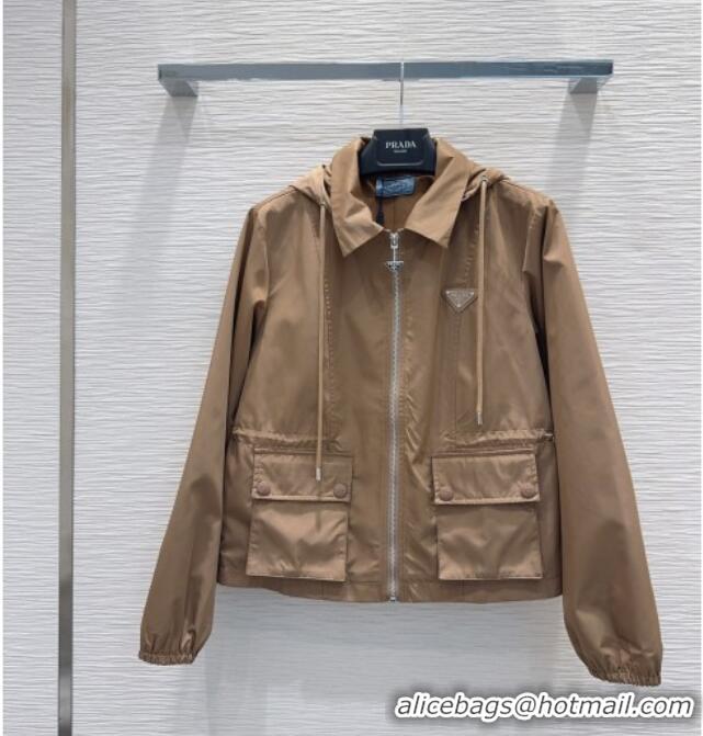 Specials Inexpensive Prada Nylon Jacket P081236 Khaki 2026